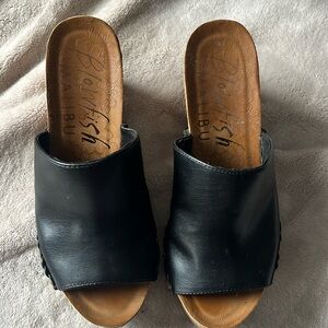 Blowfish, black mules or clogs very good condition lightly worn size 8 1/2